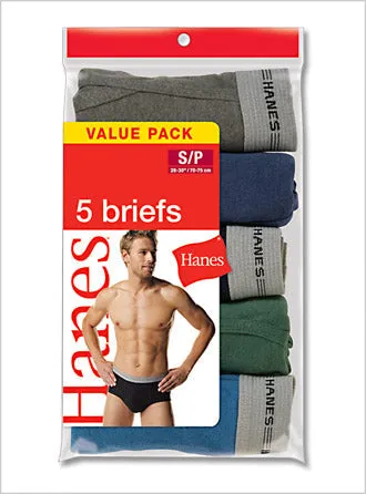 Hanes Dyed Fashion Briefs 5 Pack