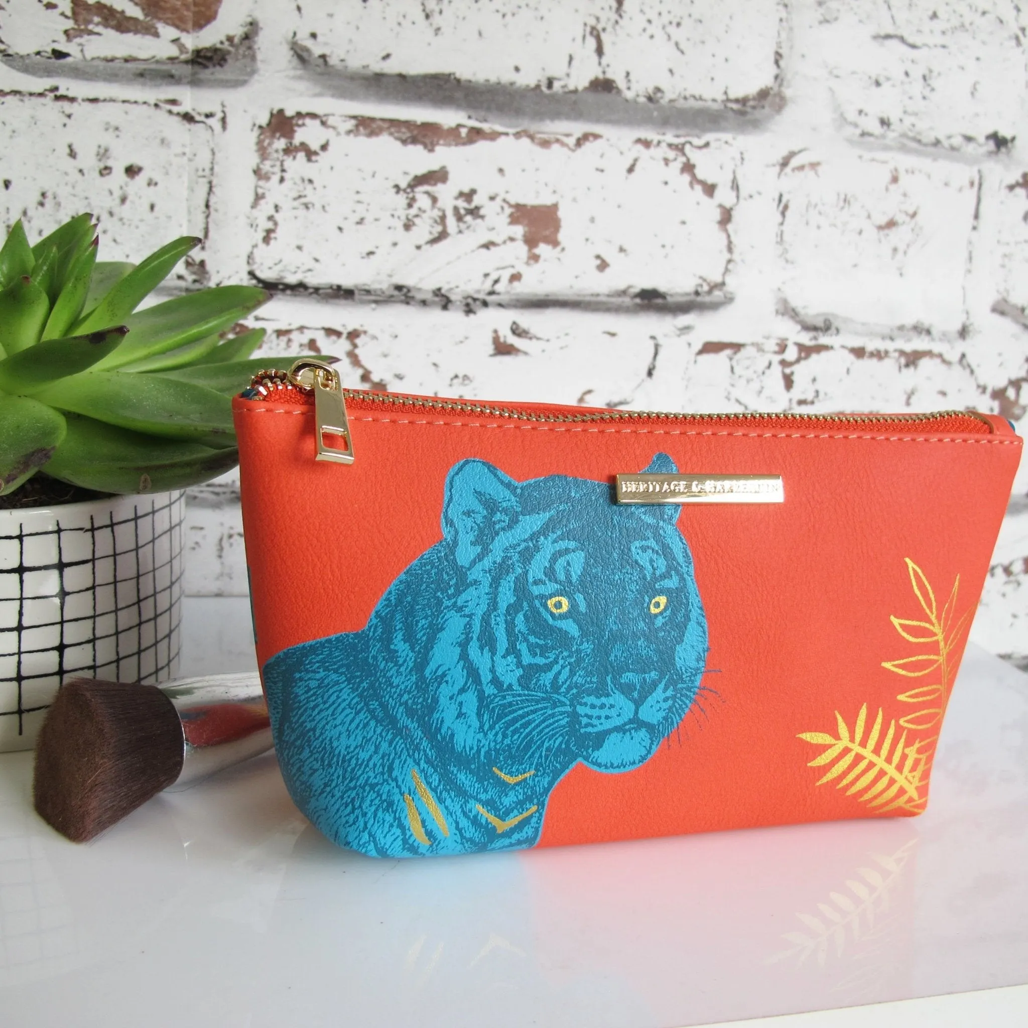 Heritage And Harlequin Tiger Make Up Bag