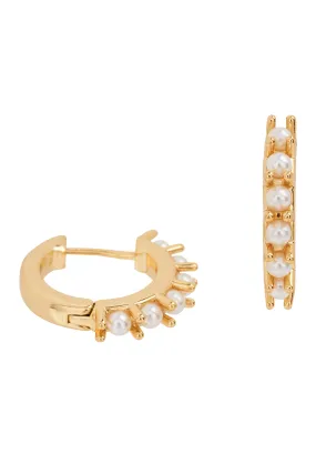 Heritage Earring - Pearl Huggie