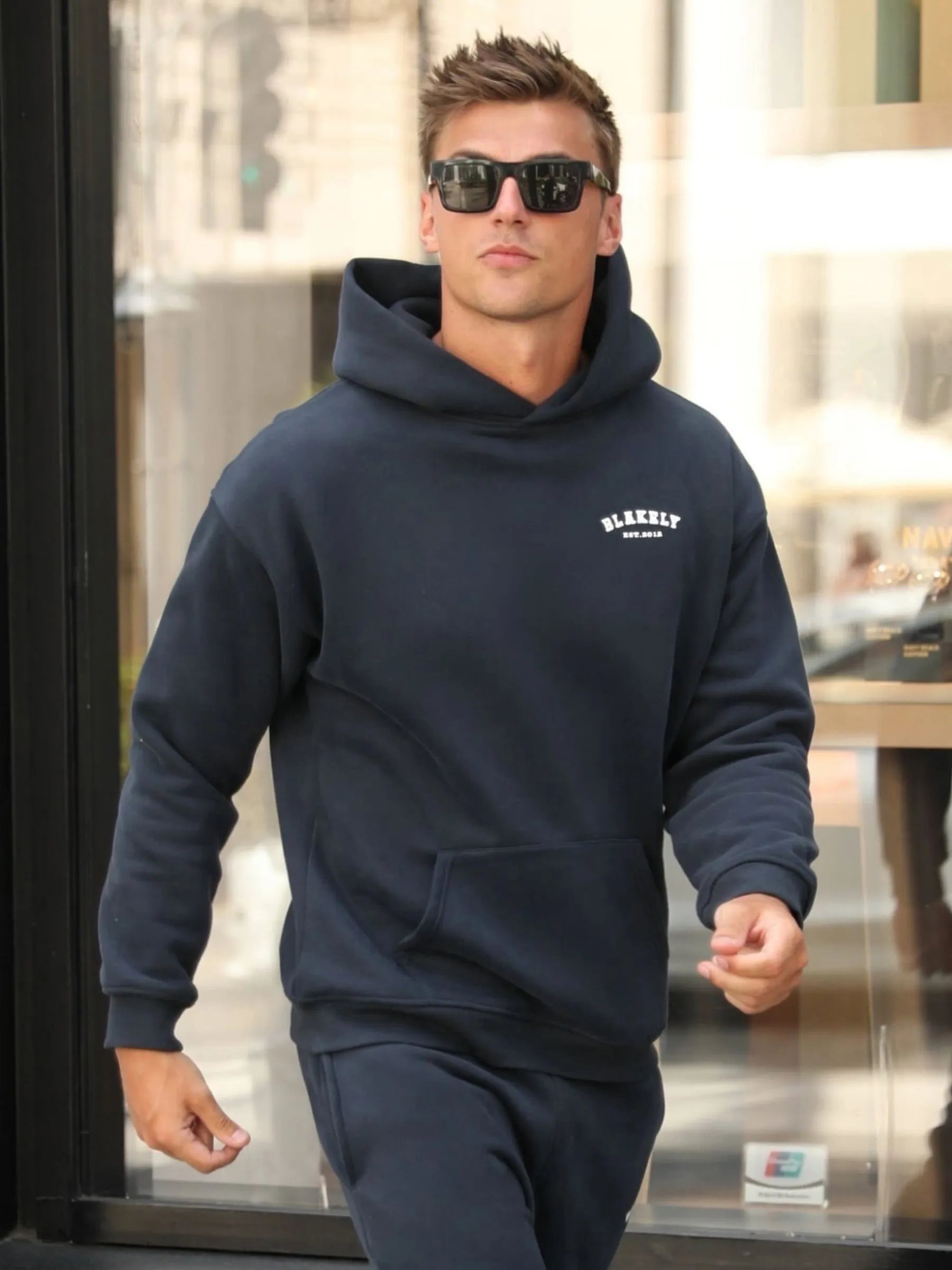 Heritage Relaxed Hoodie - Dark Navy