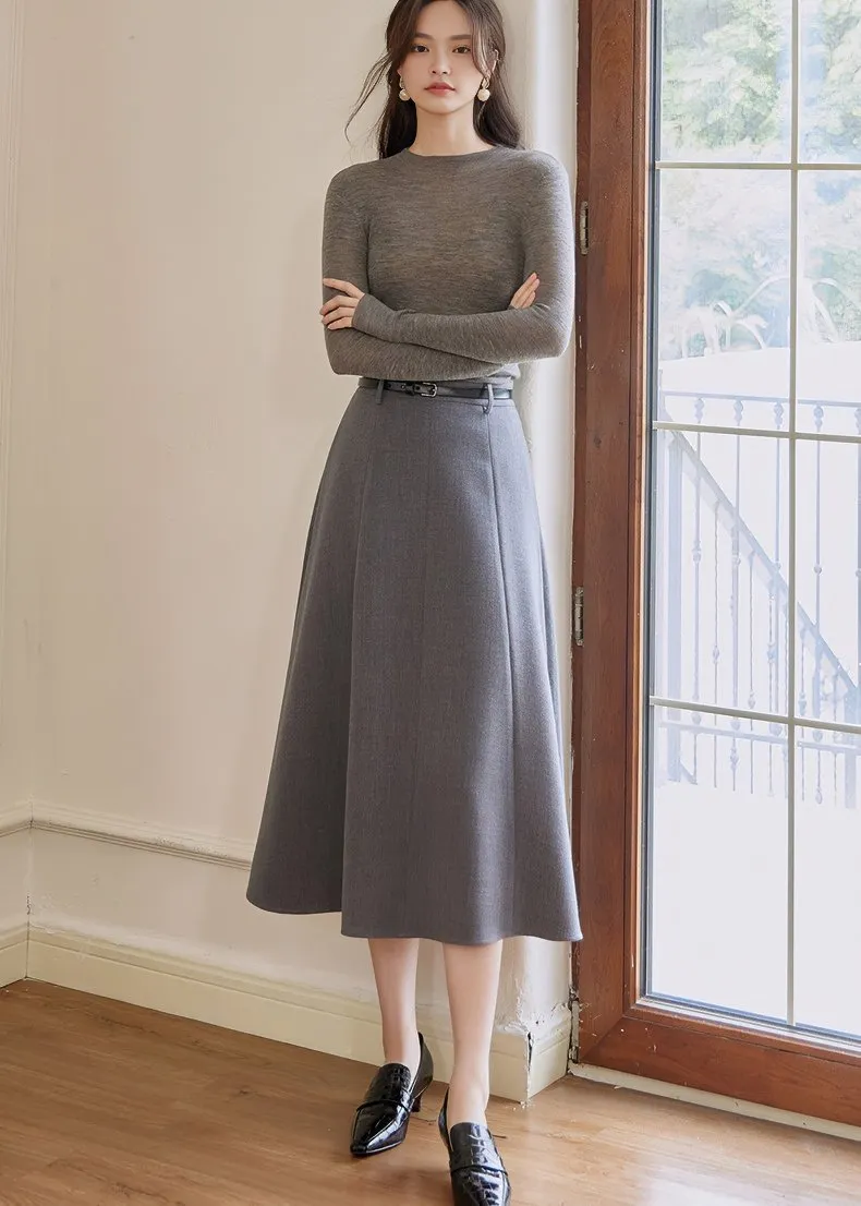 HIGH WAIST DRAPED SKIRT