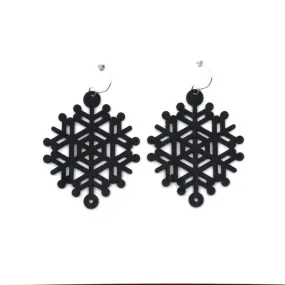 Hinetakurua - Takurua Whareana Earrings - Black | by Nichola Te Kiri