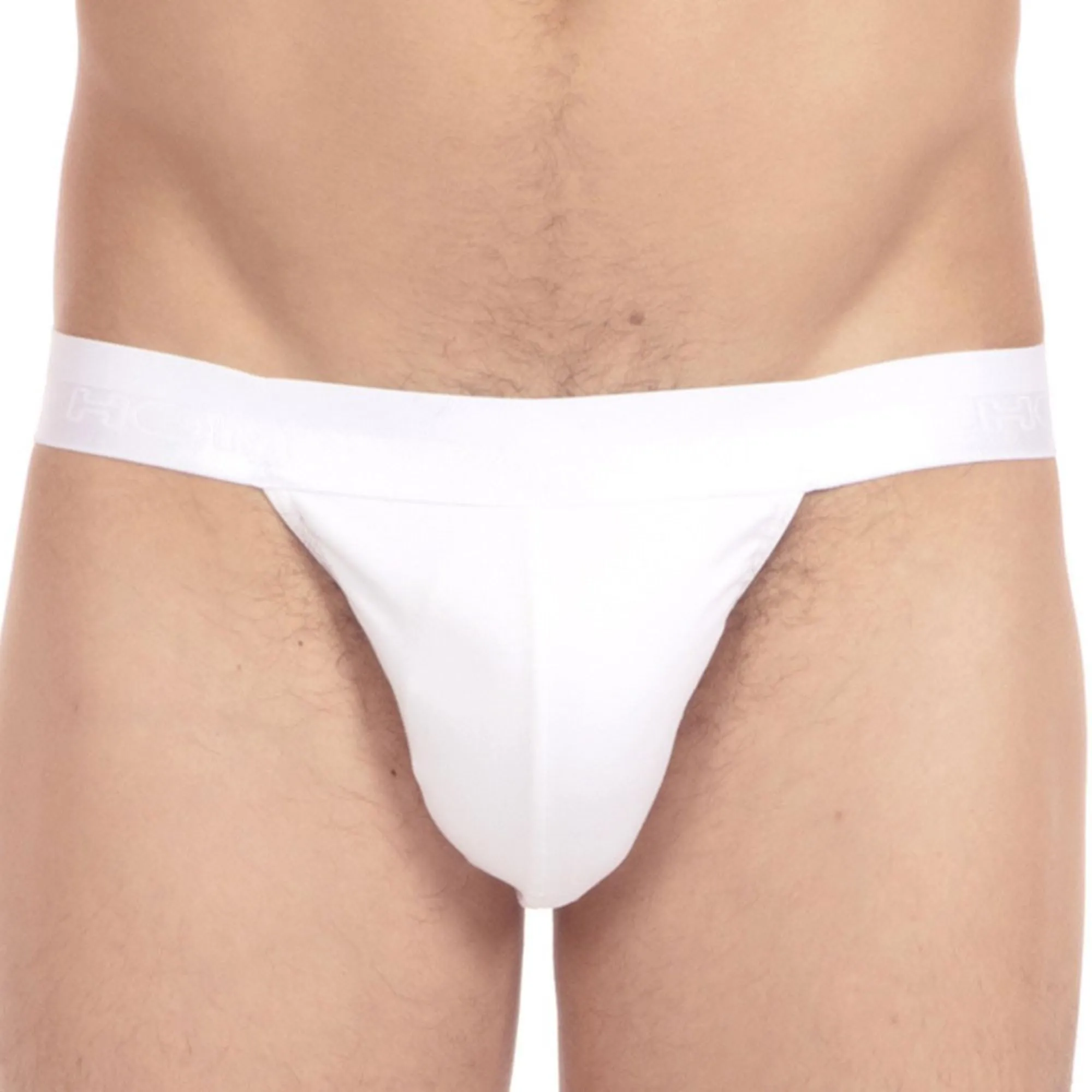 HOM TANGA BRIEFS - MEN’S TANGA BRIEFS IN WHITE