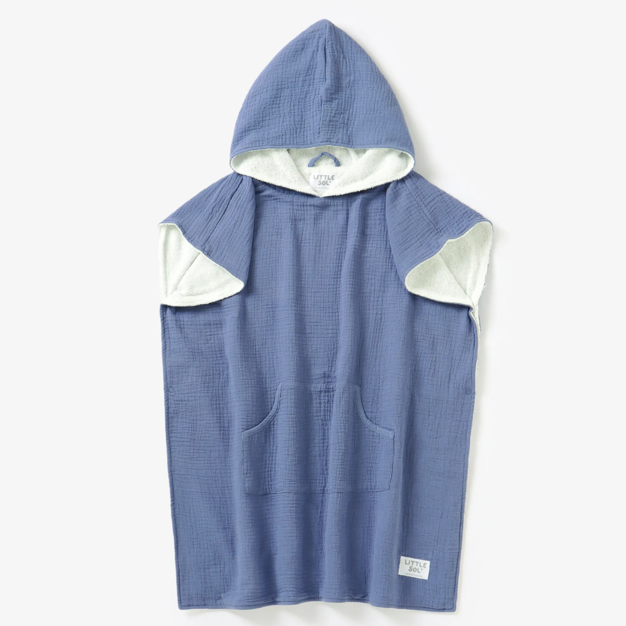 Hooded Beach Towel - Sea Blue (6 - 10 Years)