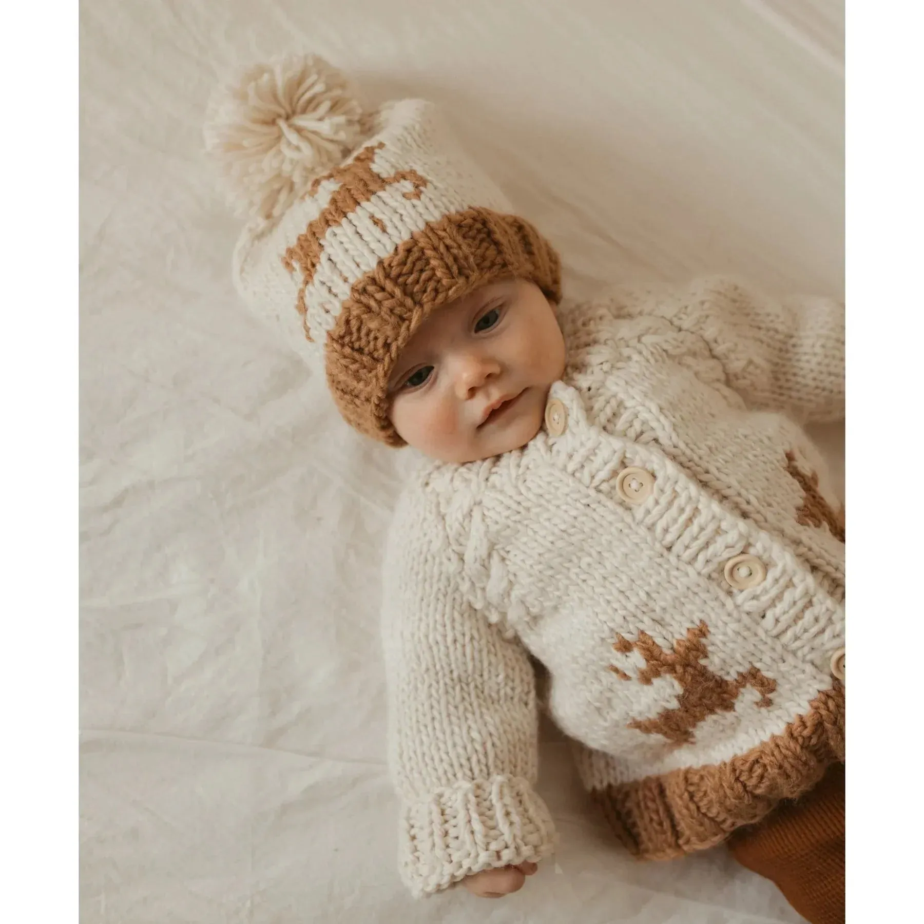 Huggalugs Oh Deer Knit Cardigan