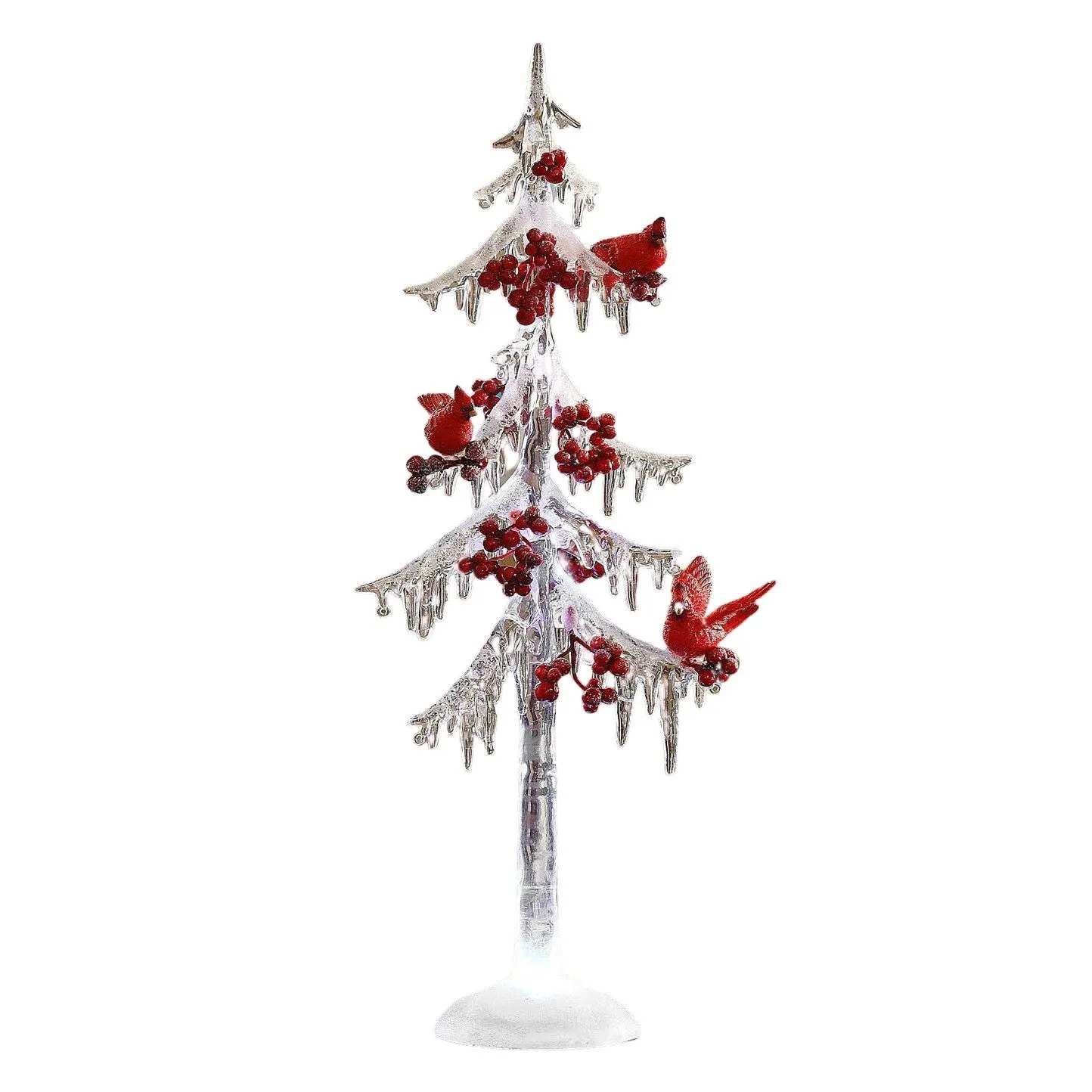 Icicle Tree w/ Cardinals 18"