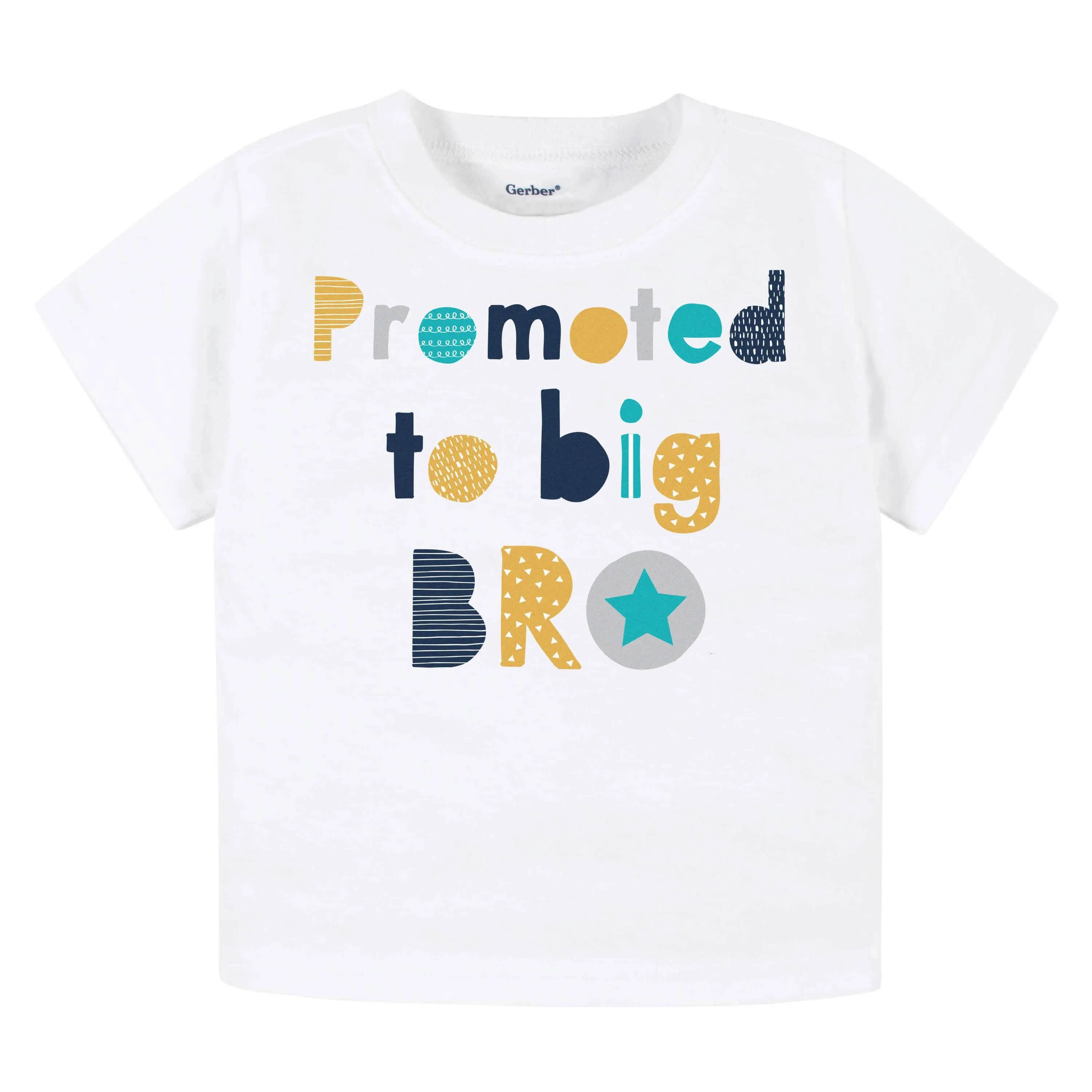 Infant & Toddler Boy "Promoted To Big Bro" Short Sleeve Tee