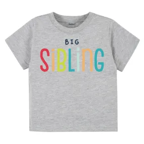 Infant & Toddler Neutral "Big Sibling" Short Sleeve Tee