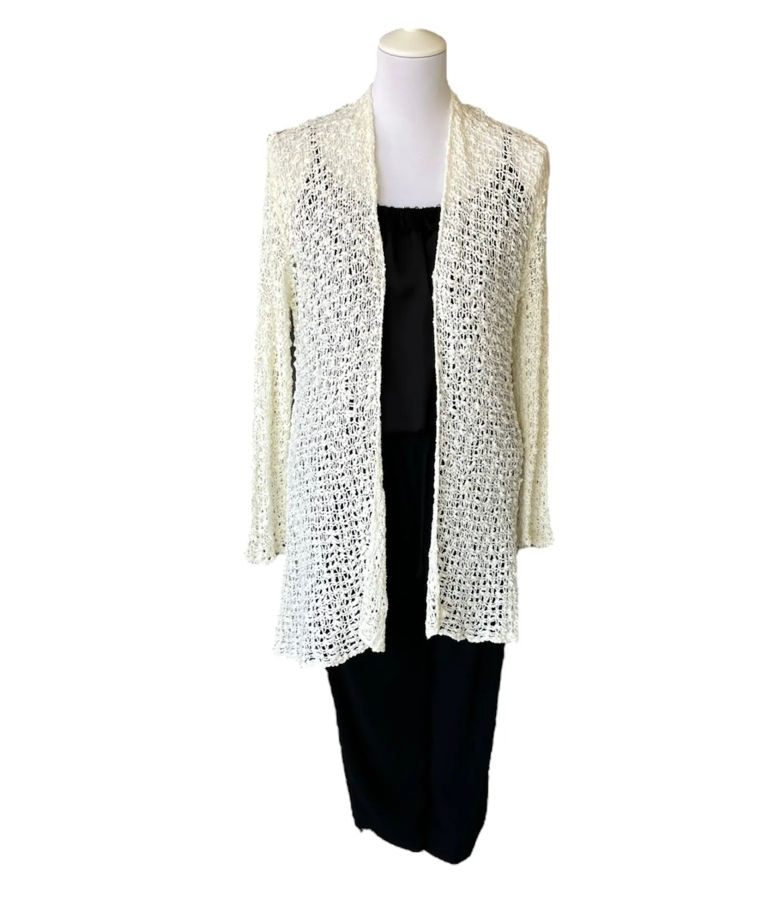 Jersey Long Cardigan - Winter White