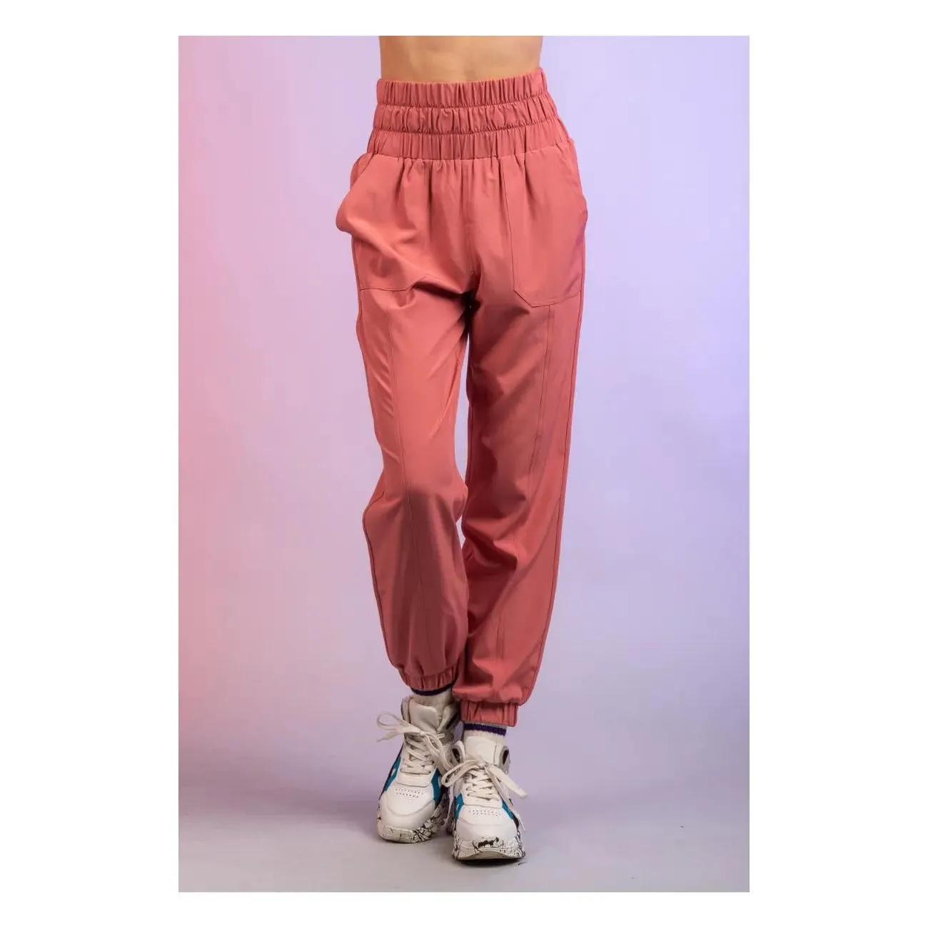 Joggers High Waisted Rose