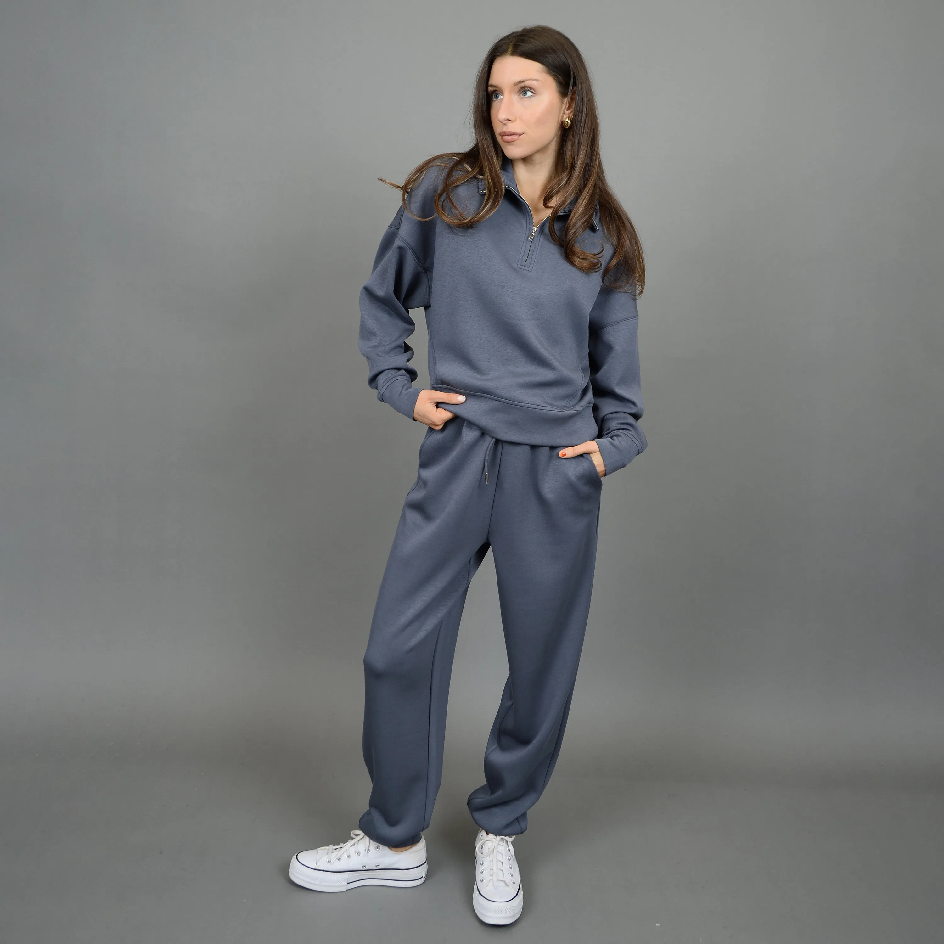 JOSELLE KNIT JOGGER -  STEEL