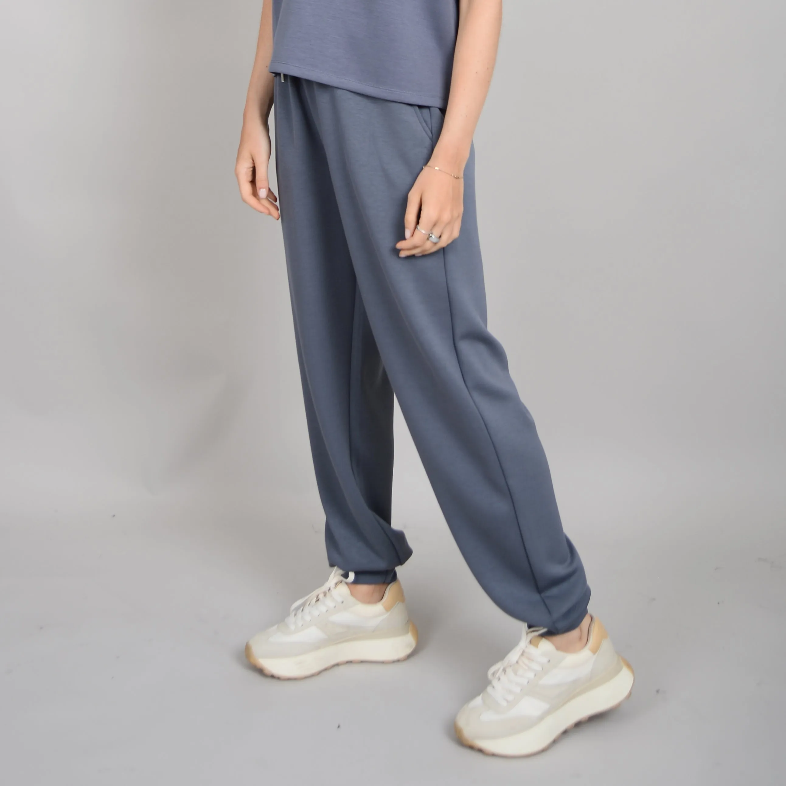 JOSELLE KNIT JOGGER -  STEEL