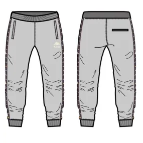 Kappa Grey/Violet 222 Banda Alanz-3 Joggers (36122RW-A0V)