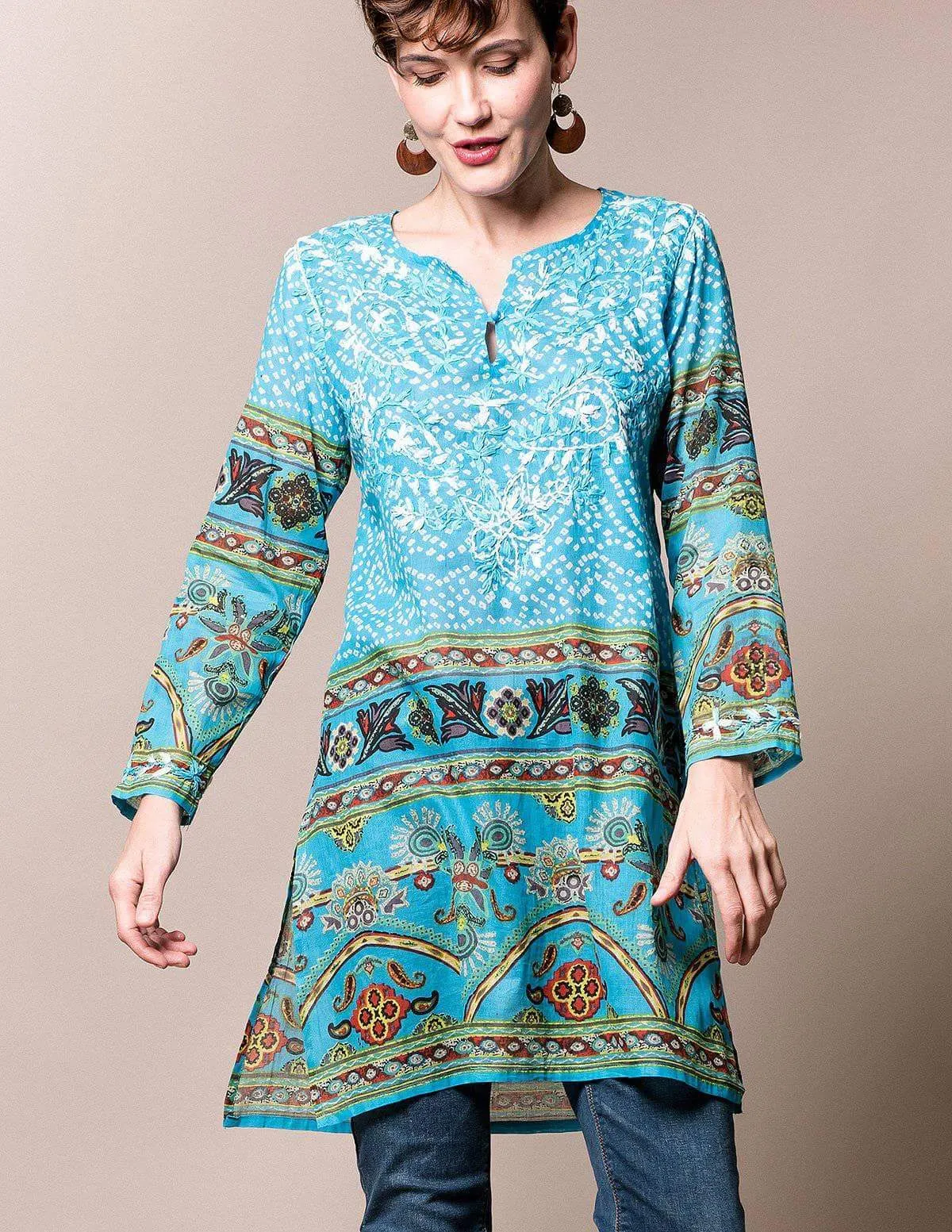 Kiara Tunic - Turquoise