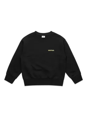 Kids Carmel Crew - Fish Flower Black