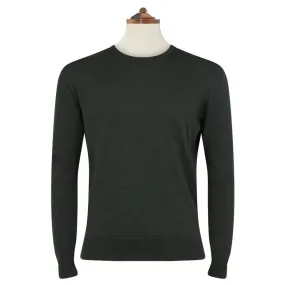 Kyan Forest Green Crew Neck Pullover