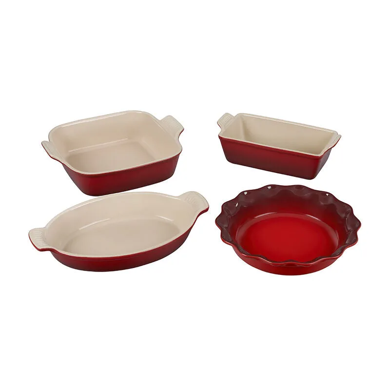 Le Creuset Heritage 4-Piece Bakeware Essentials Set