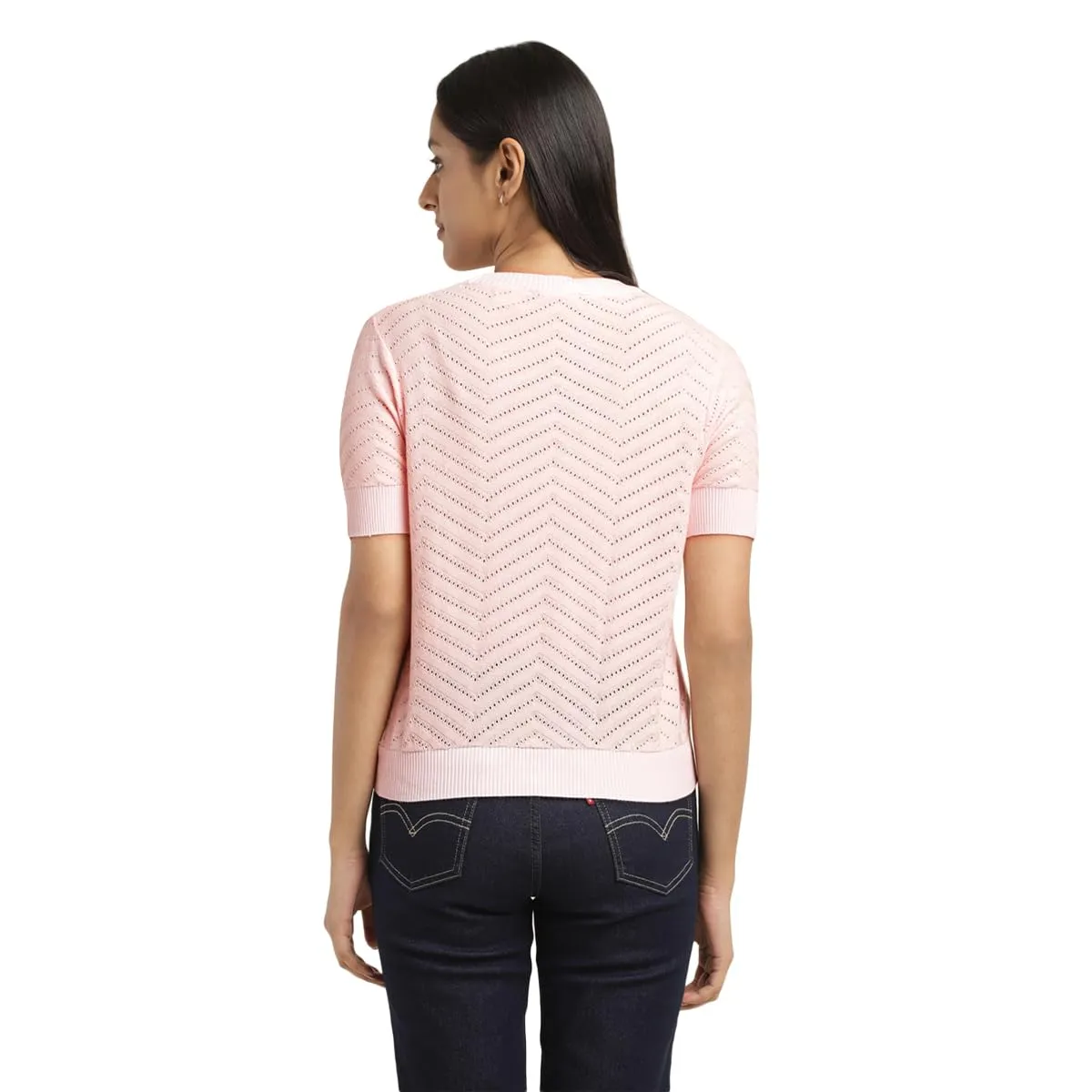 Levi's Women's Cotton Blend Modern Sweater (Pink)