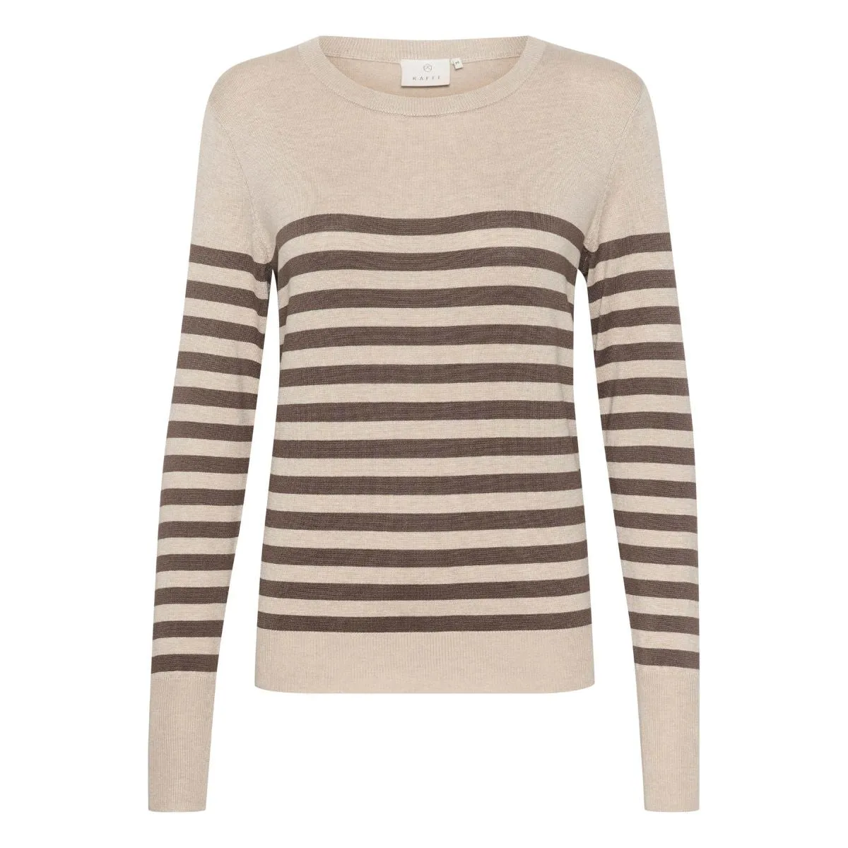 Lizza striped pullover feather grey/brown stripe