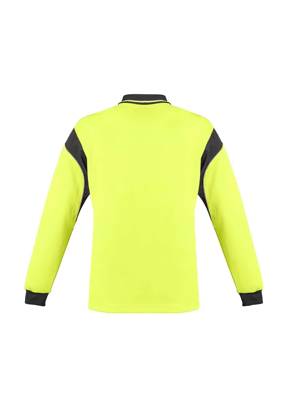 Mens Hi Vis Aztec Polo - Long Sleeve