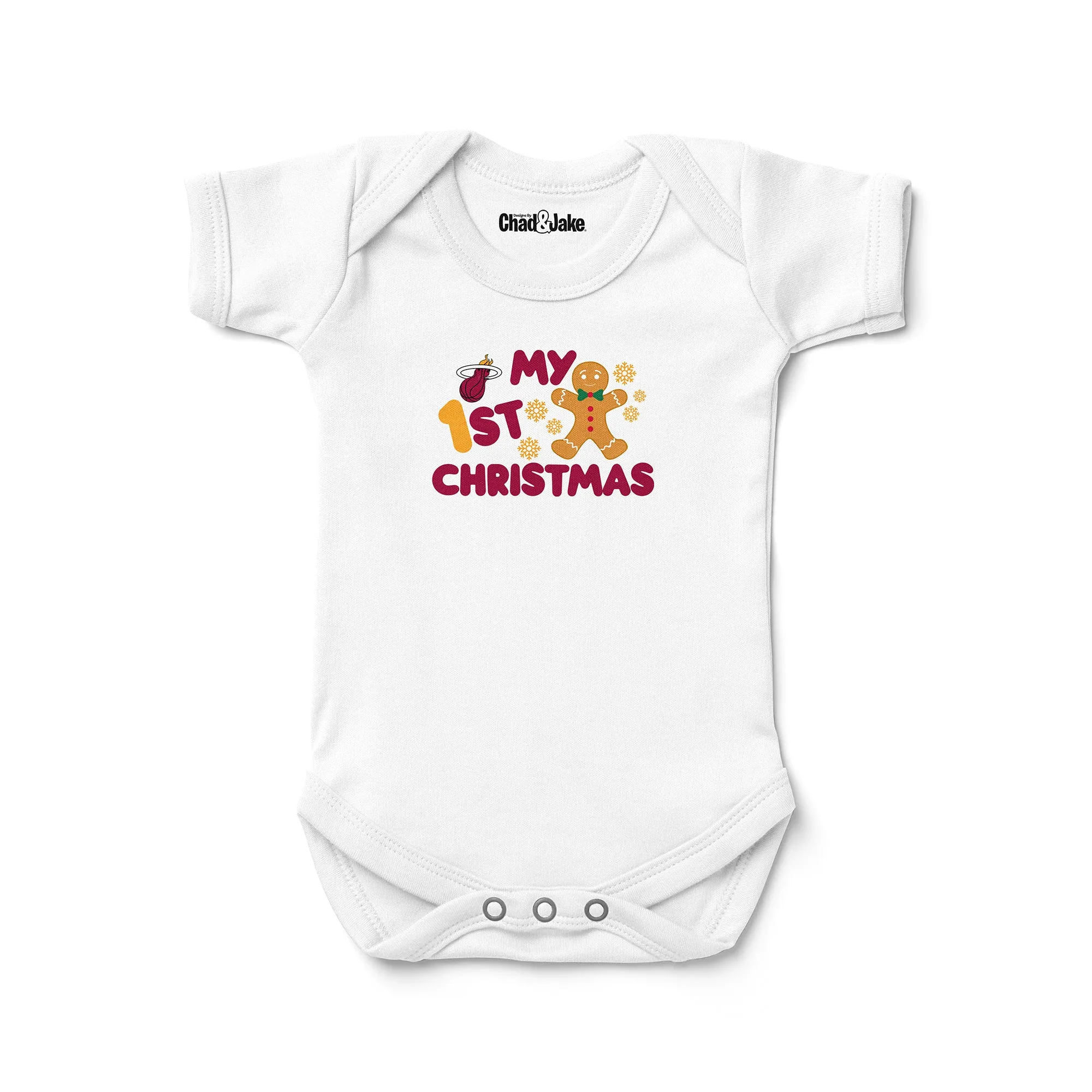 Miami Heat "My First Christmas Gingerbread" Bodysuit