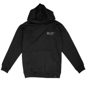 MILES Logo Hit Embroidered Pullover Hoodie Black