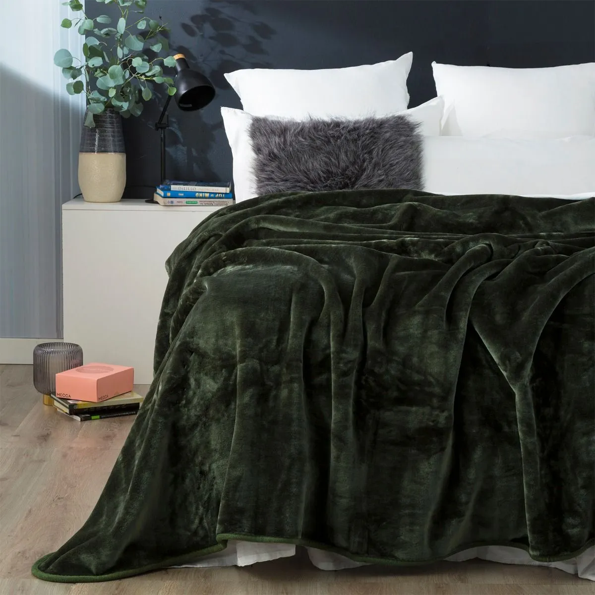 Mink Blanket Winter Warm 750gsm JADE by Renee Taylor