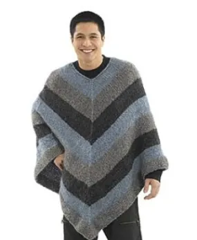 Mitered Unisex Poncho Knit Pattern (Knit)