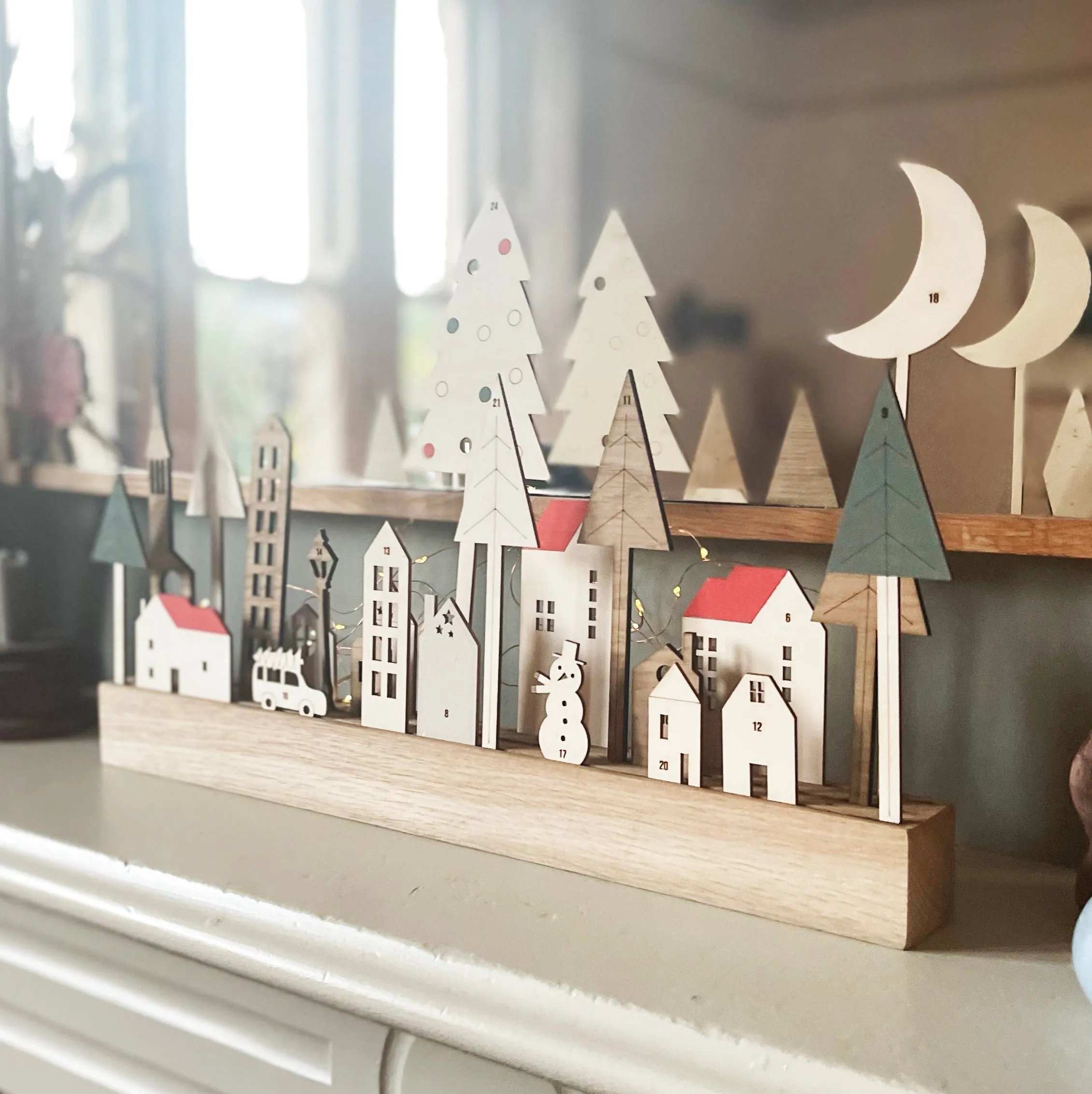 Modo Winter Village Wooden Advent Calendar