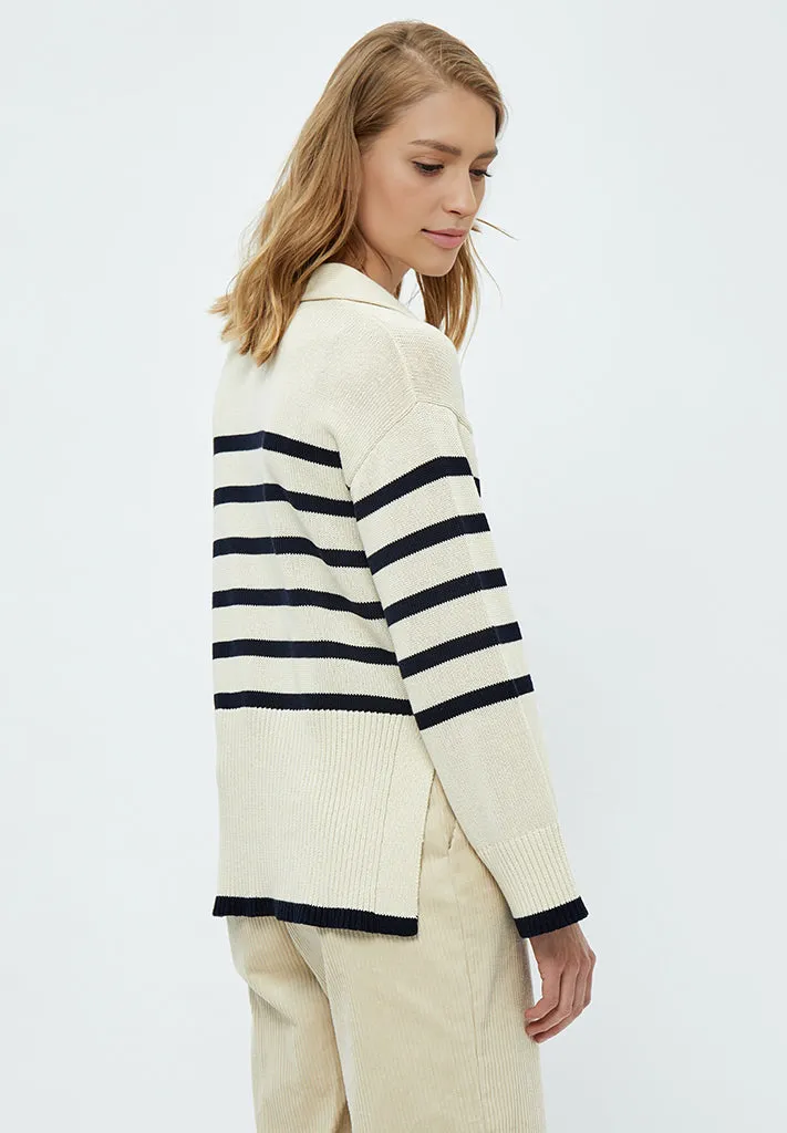 MSLeonie Pullover - Gardenia Stripe