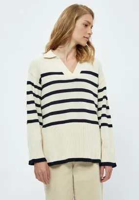 MSLeonie Pullover - Gardenia Stripe