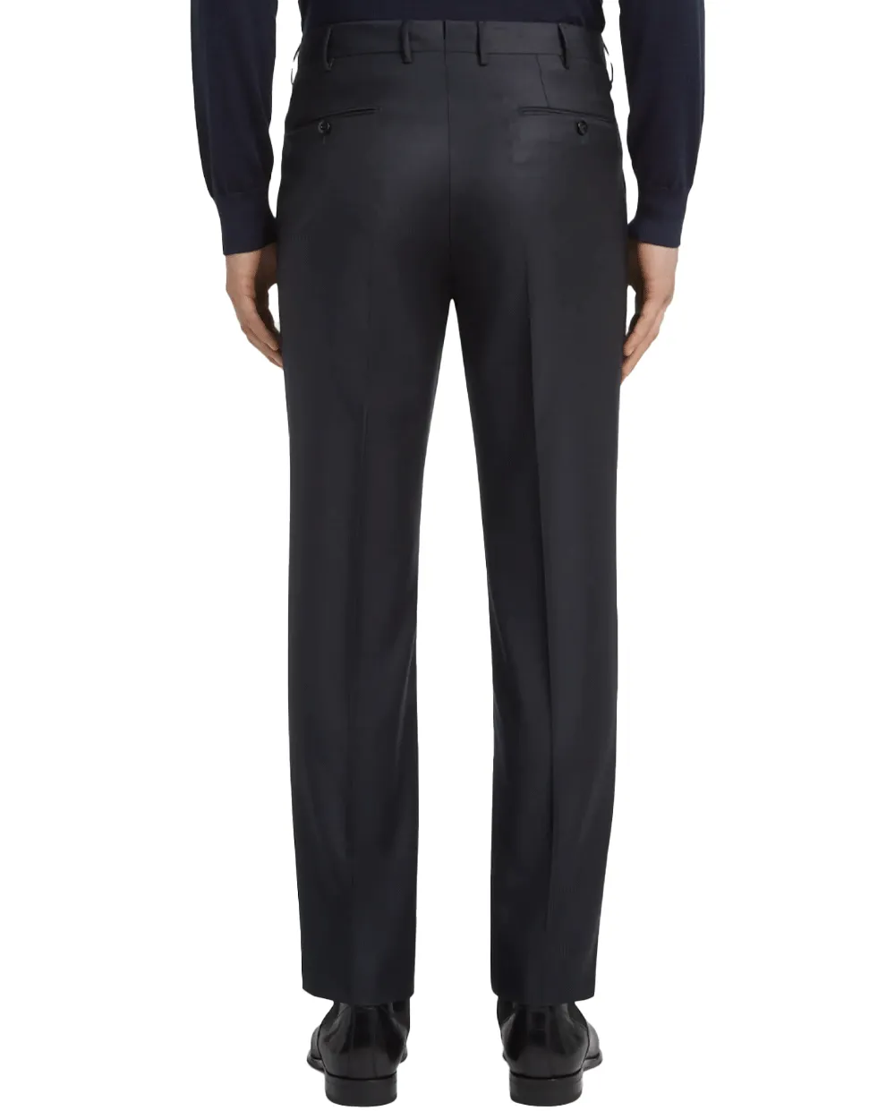 Navy Blue Trofeo Wool Trouser