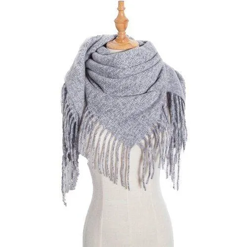 Neck Gaiter Tassel Scarf