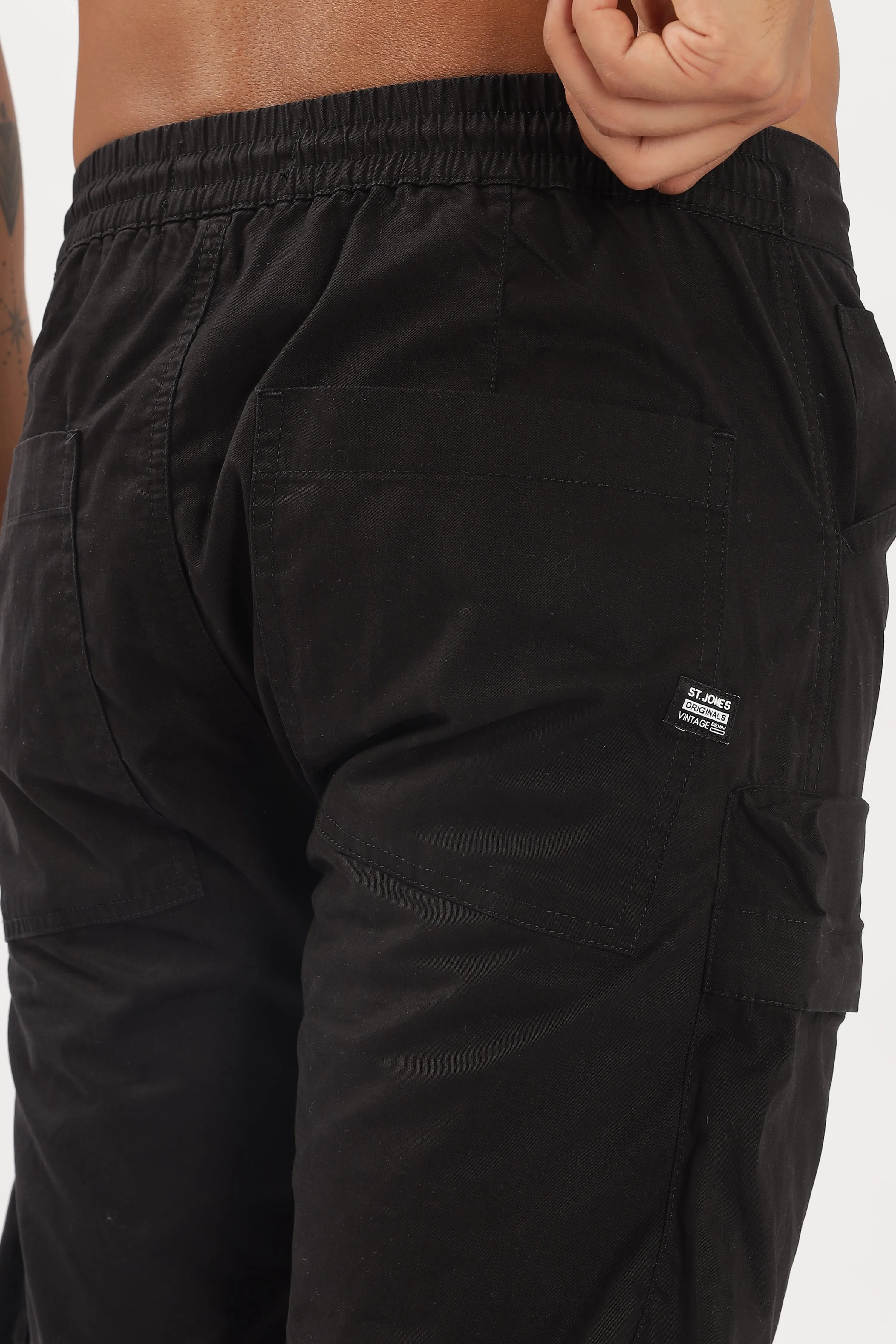 NEW BLACK CARGO PANTS