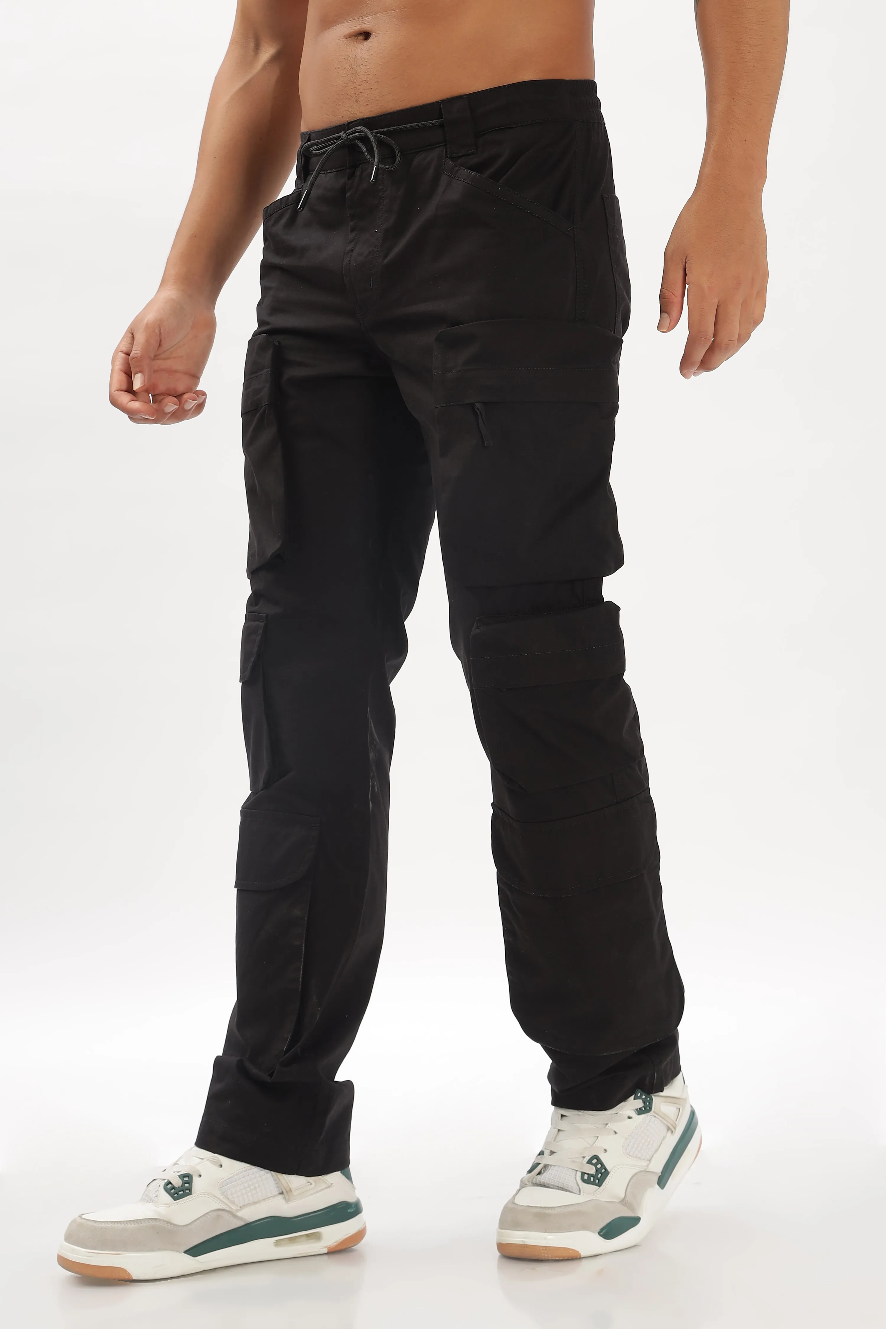 NEW BLACK CARGO PANTS