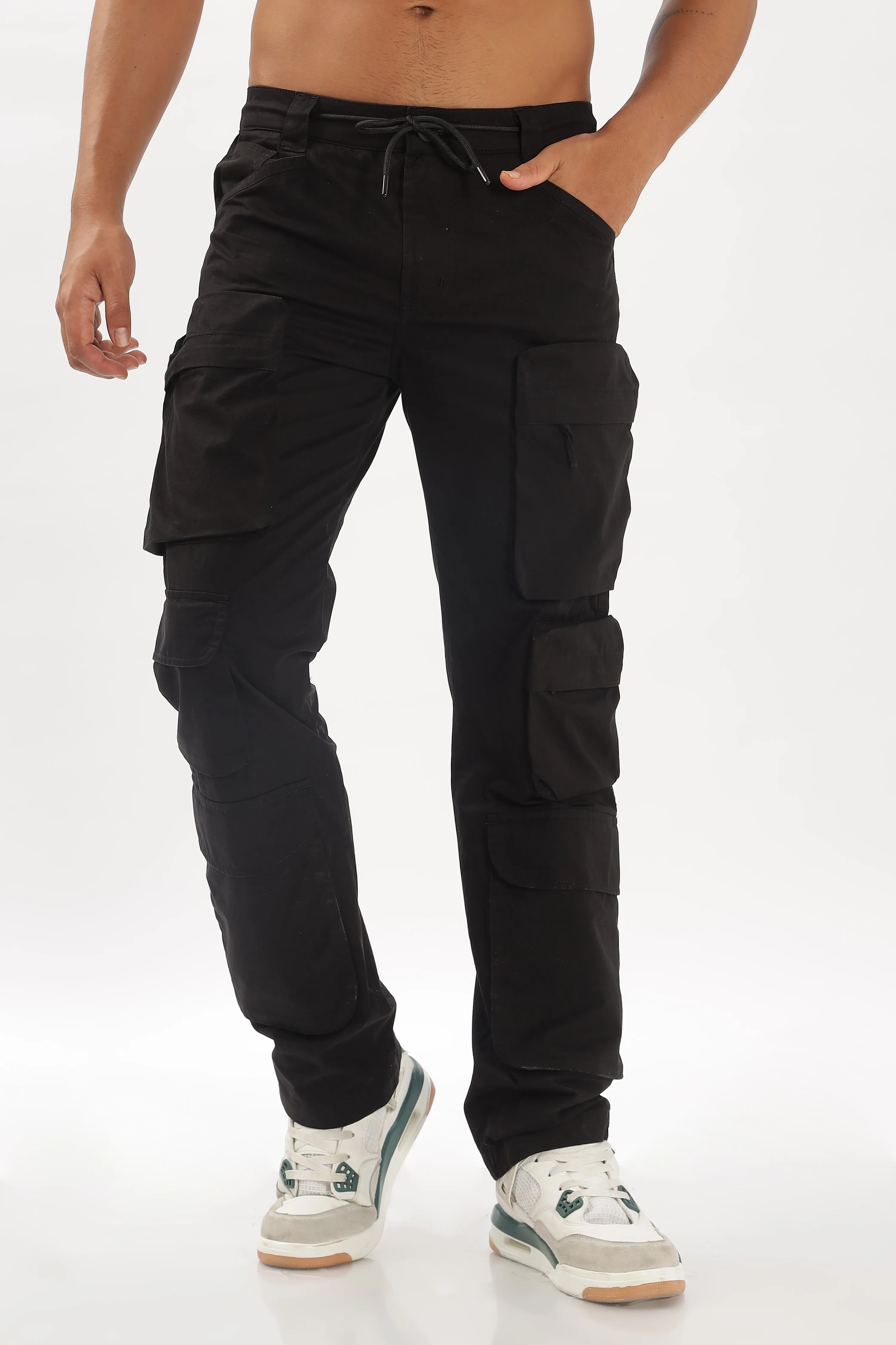 NEW BLACK CARGO PANTS