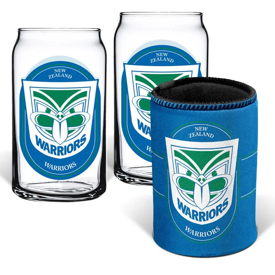 New Zealand Warriors Can Glasses & Can Cooler Pack