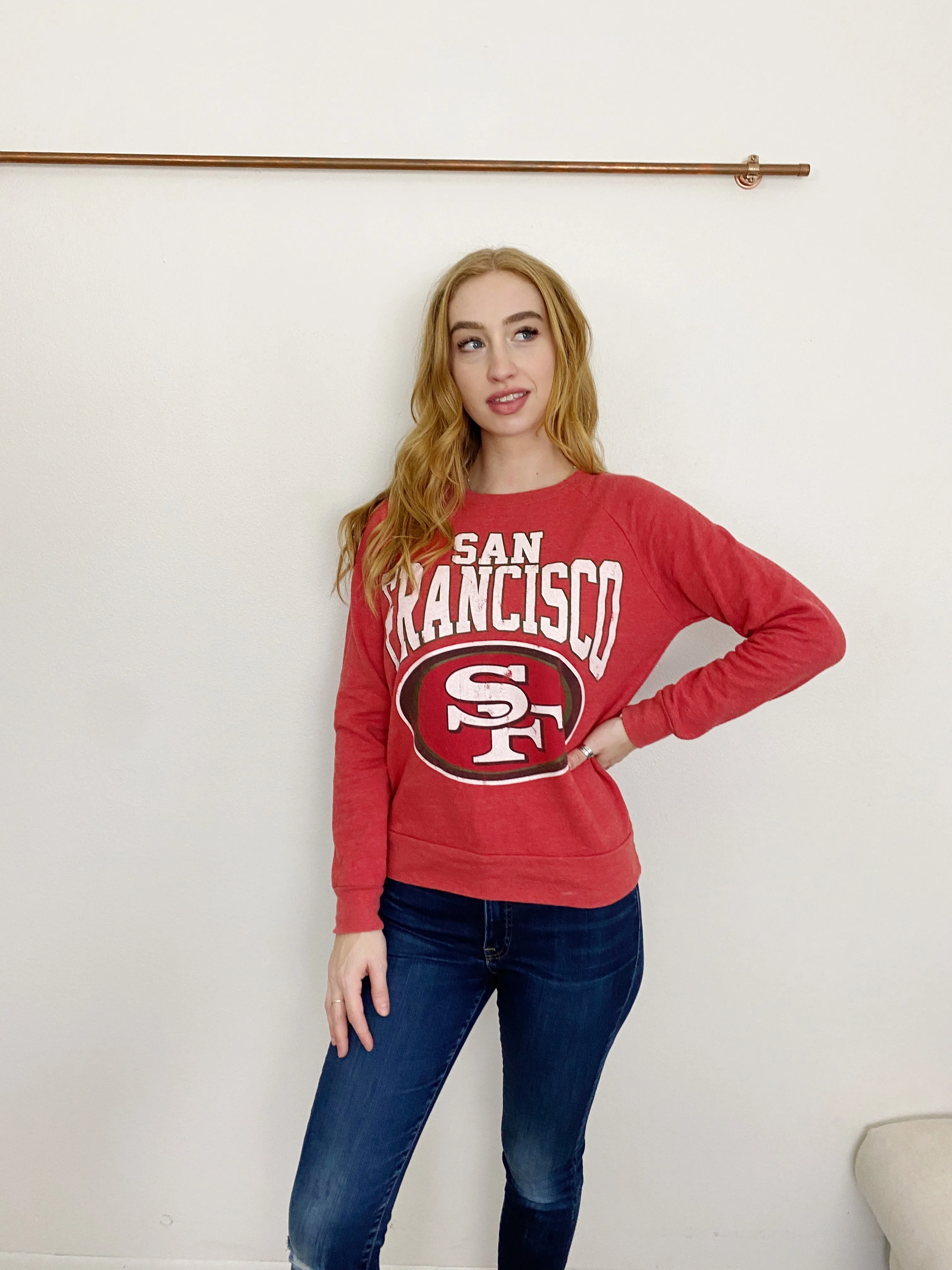 NFL San Francisco 49'ers Fleece Pullever Sweatshirt Medium