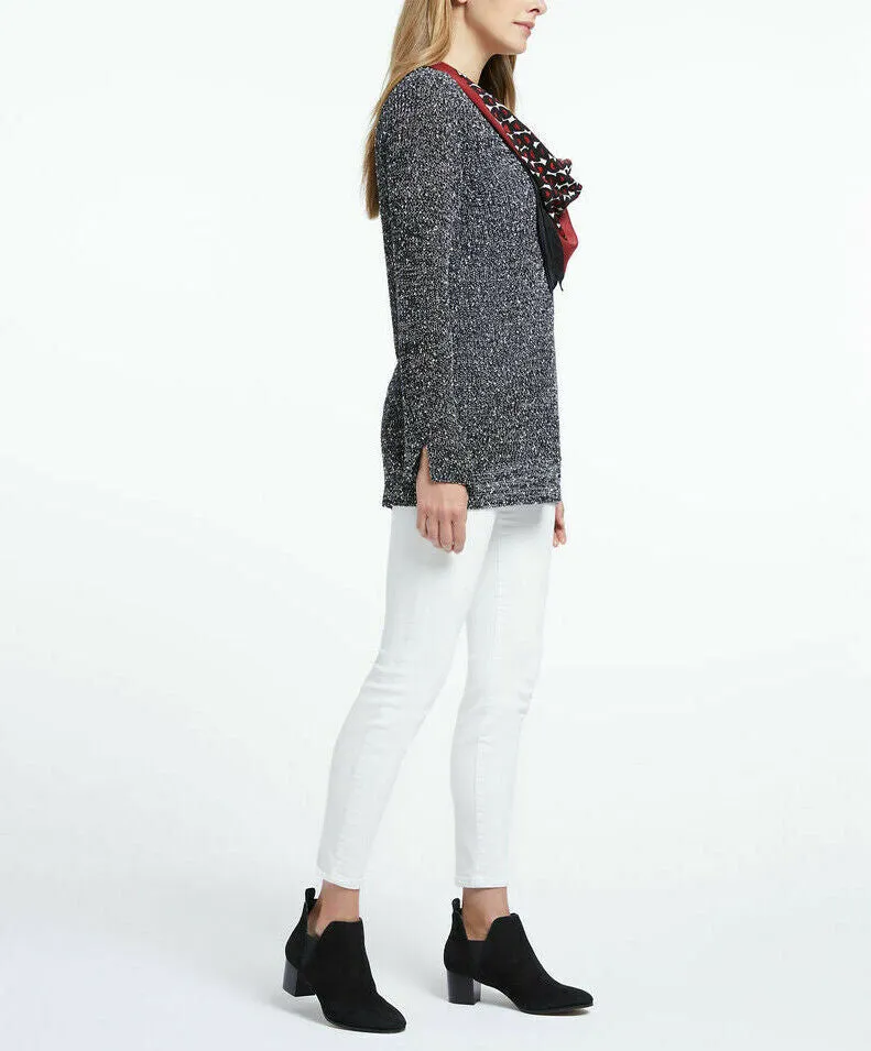 NIC ZOE Explorer V-Neck Sweater with Scarf