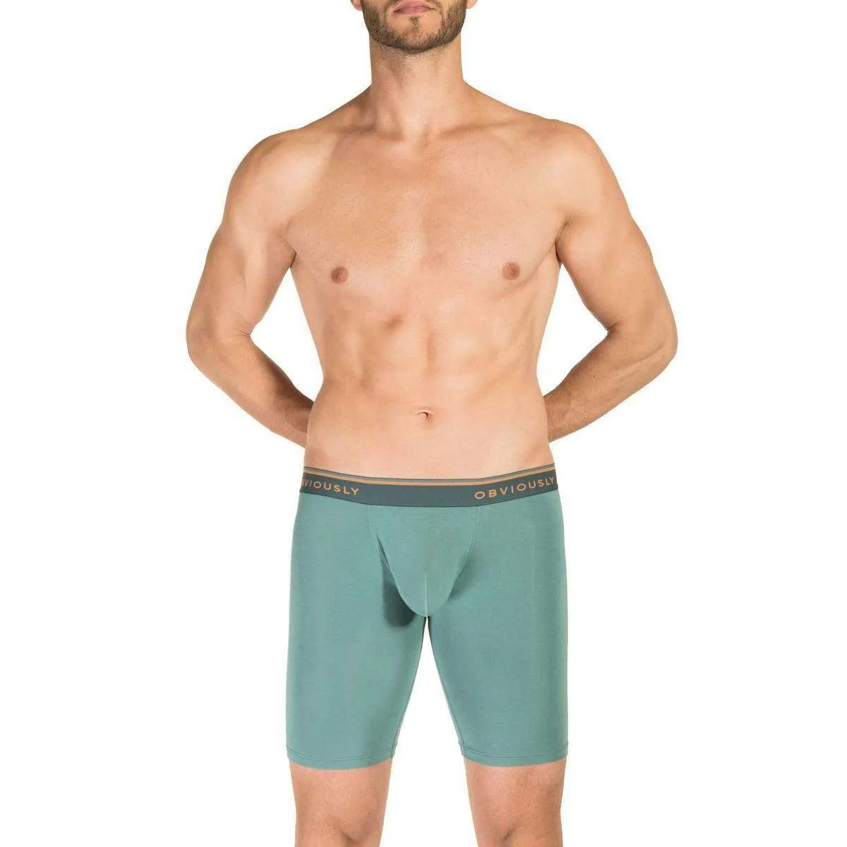 Obviously EveryMan AnatoMAX Boxer Brief 9inch Leg - Teal