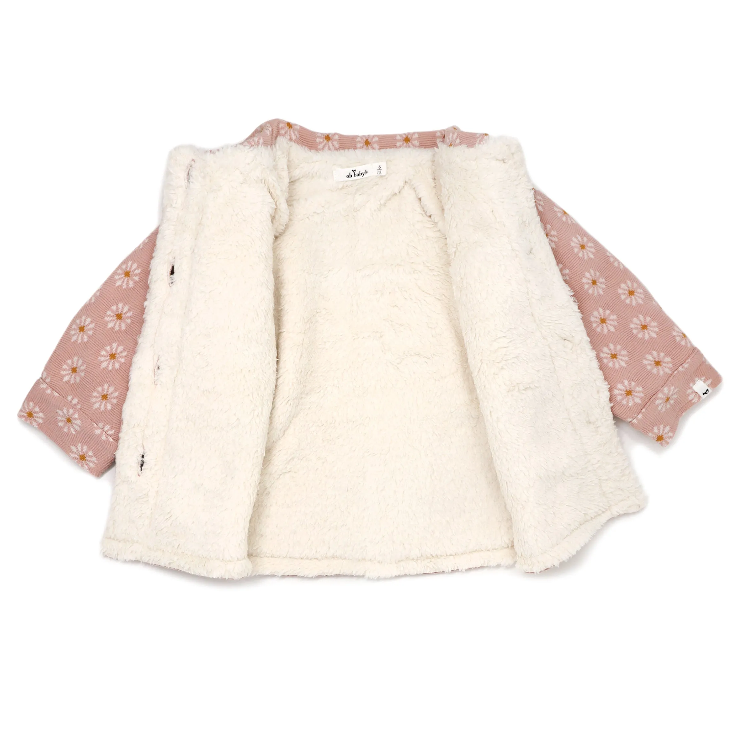 oh baby! Shacket Starburst Double Knit with Cream Snowdrift - Blush