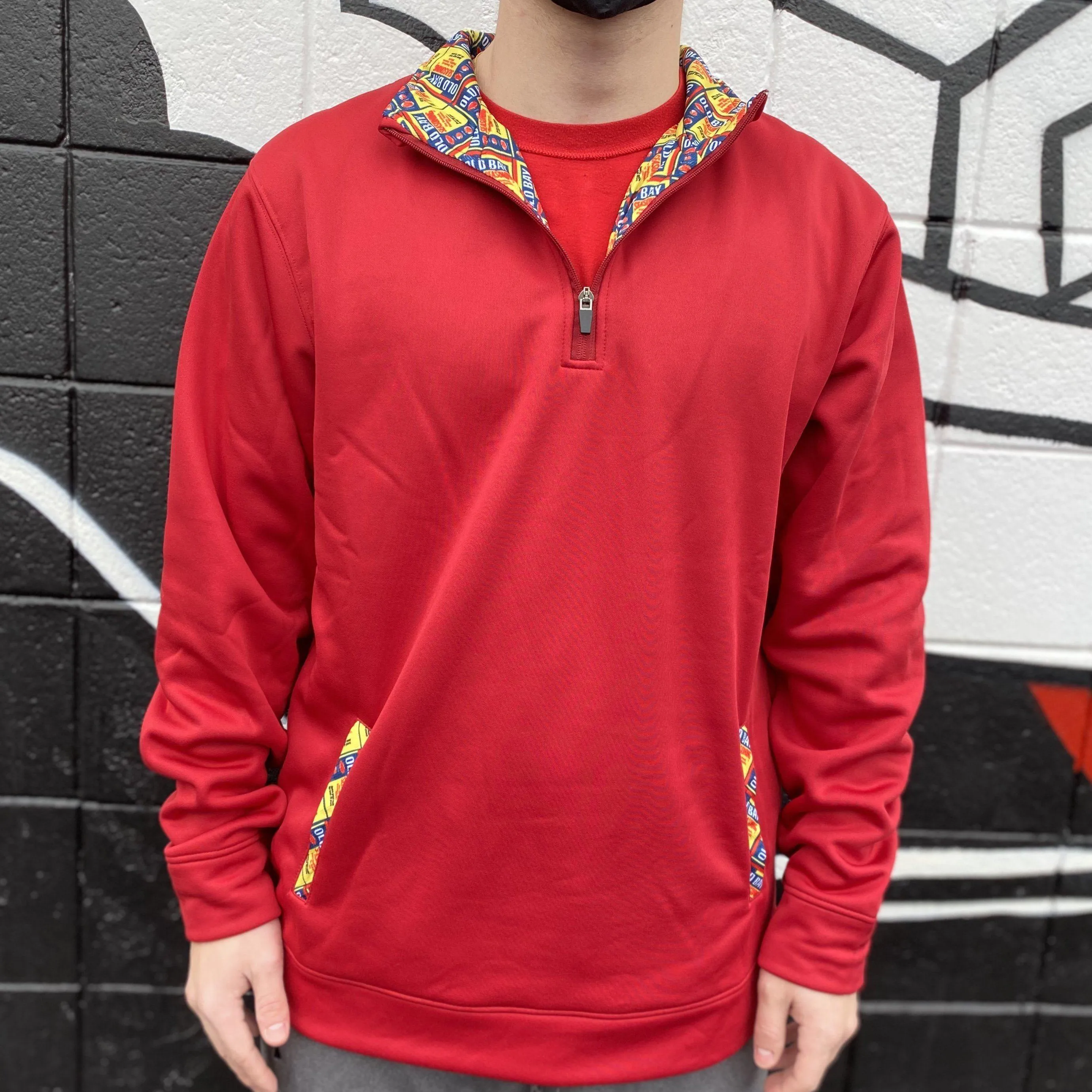 OLD BAY Pattern Logo Trim (Red) / Pullover