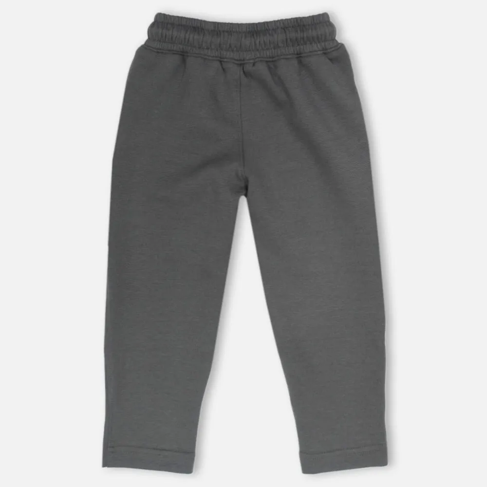 Olive & Grey Regular Fit Track Pant