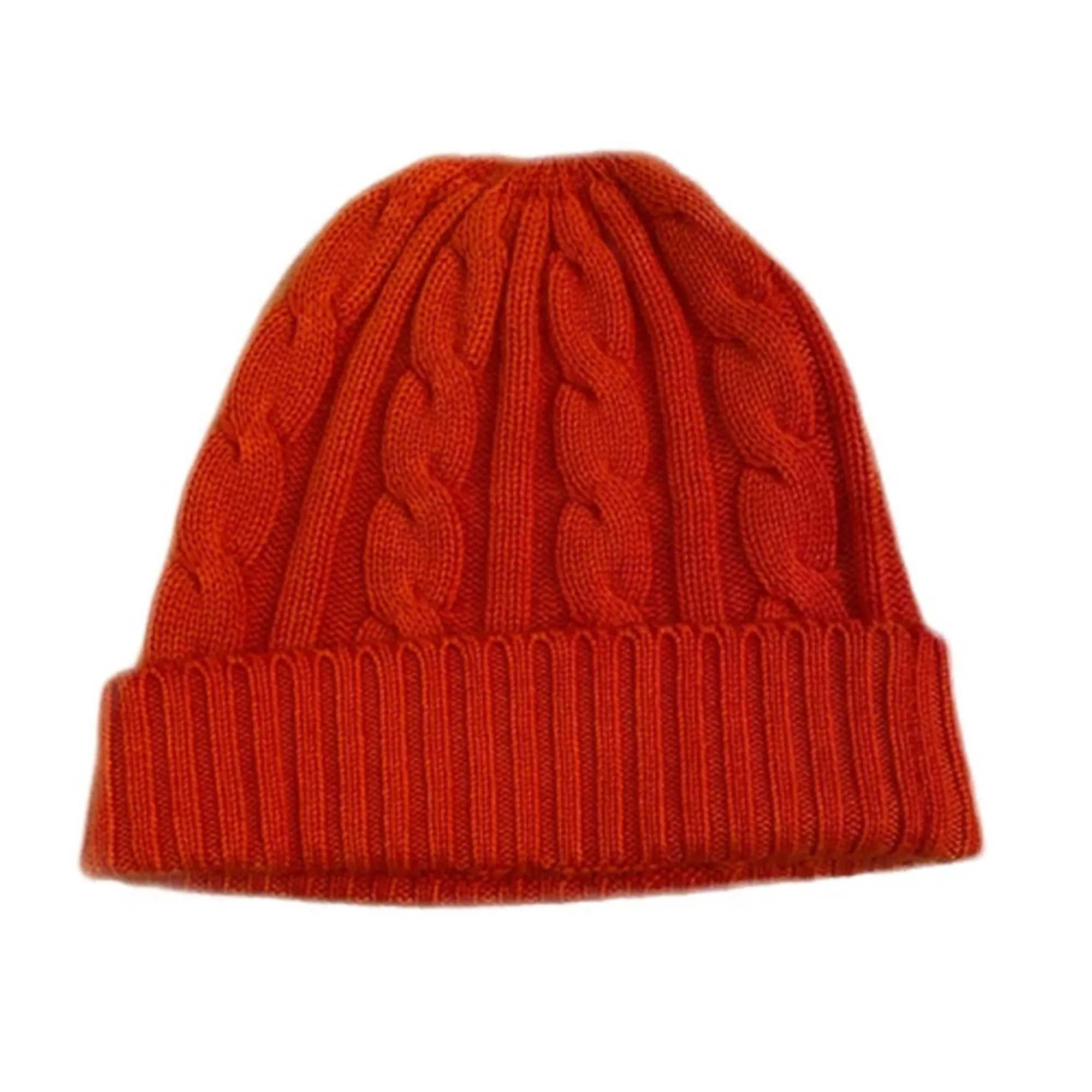 Orange Cashmere Beanie