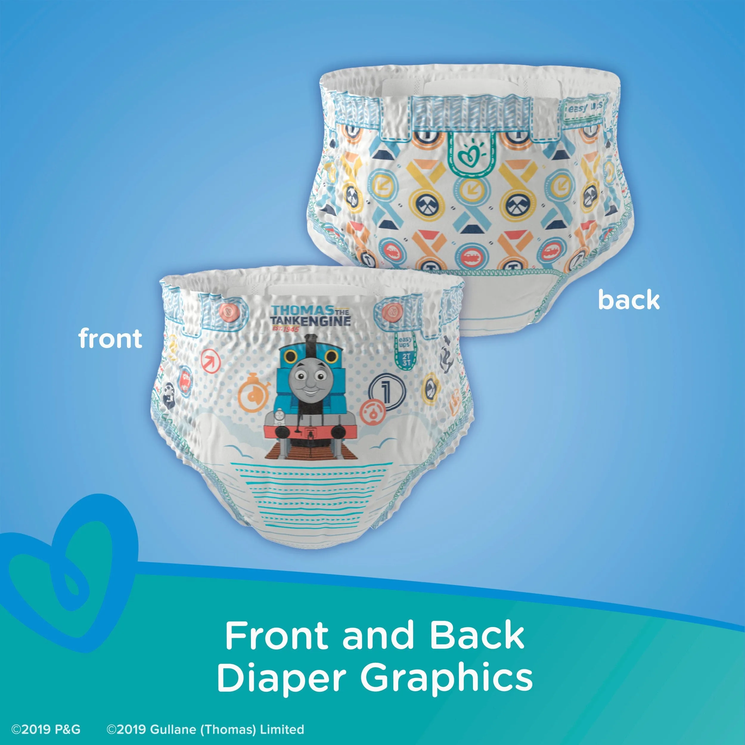 PAMPERS BABY EASY UP 2T3T SUPERBOY 74CT - PBEU2T3TSB