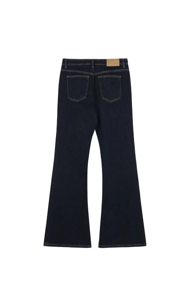 Pants / JNBY Flared Cuffed Denim Pants