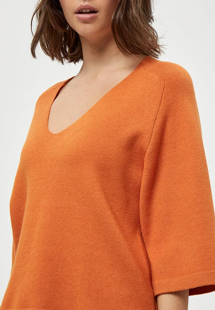 PCRosalia Knit Pullover - Peach Caramel Melange