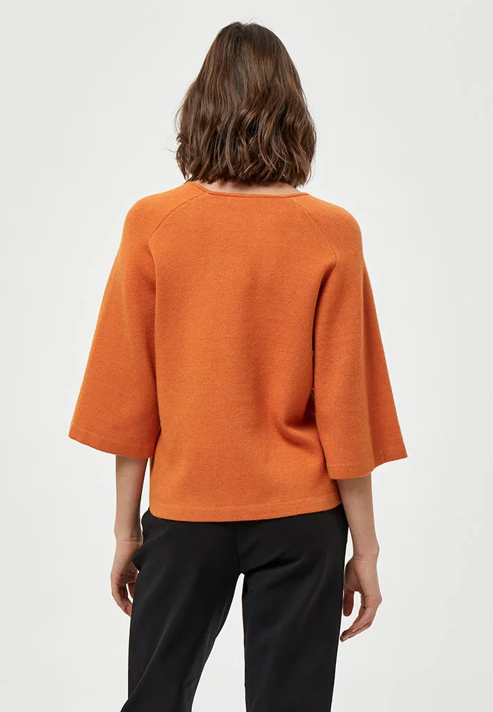 PCRosalia Knit Pullover - Peach Caramel Melange