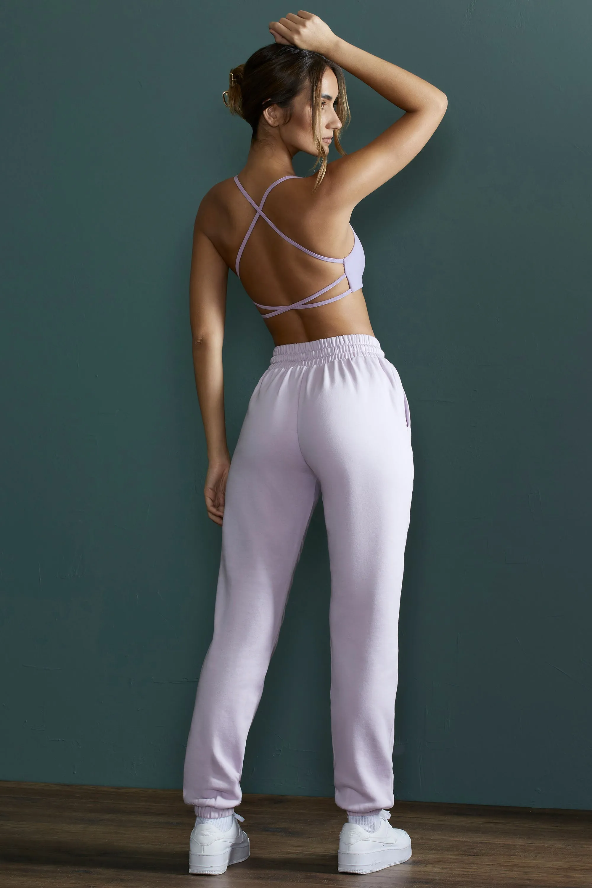 Petite Jogger Bottoms in Lilac