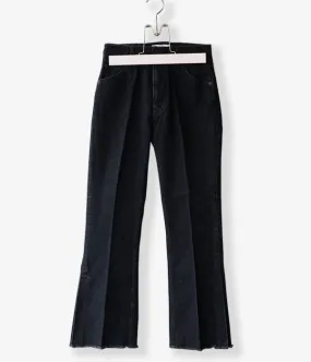 PHEENY/VINTAGE DENIM FLARED PANTS(BLACK)(1)